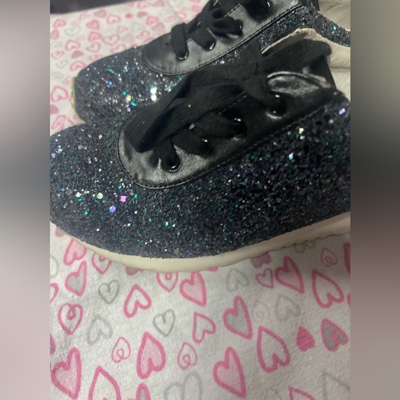 Stuart Weitzman Navy Glitter Sneakers in size 4 - Picture 6 of 10